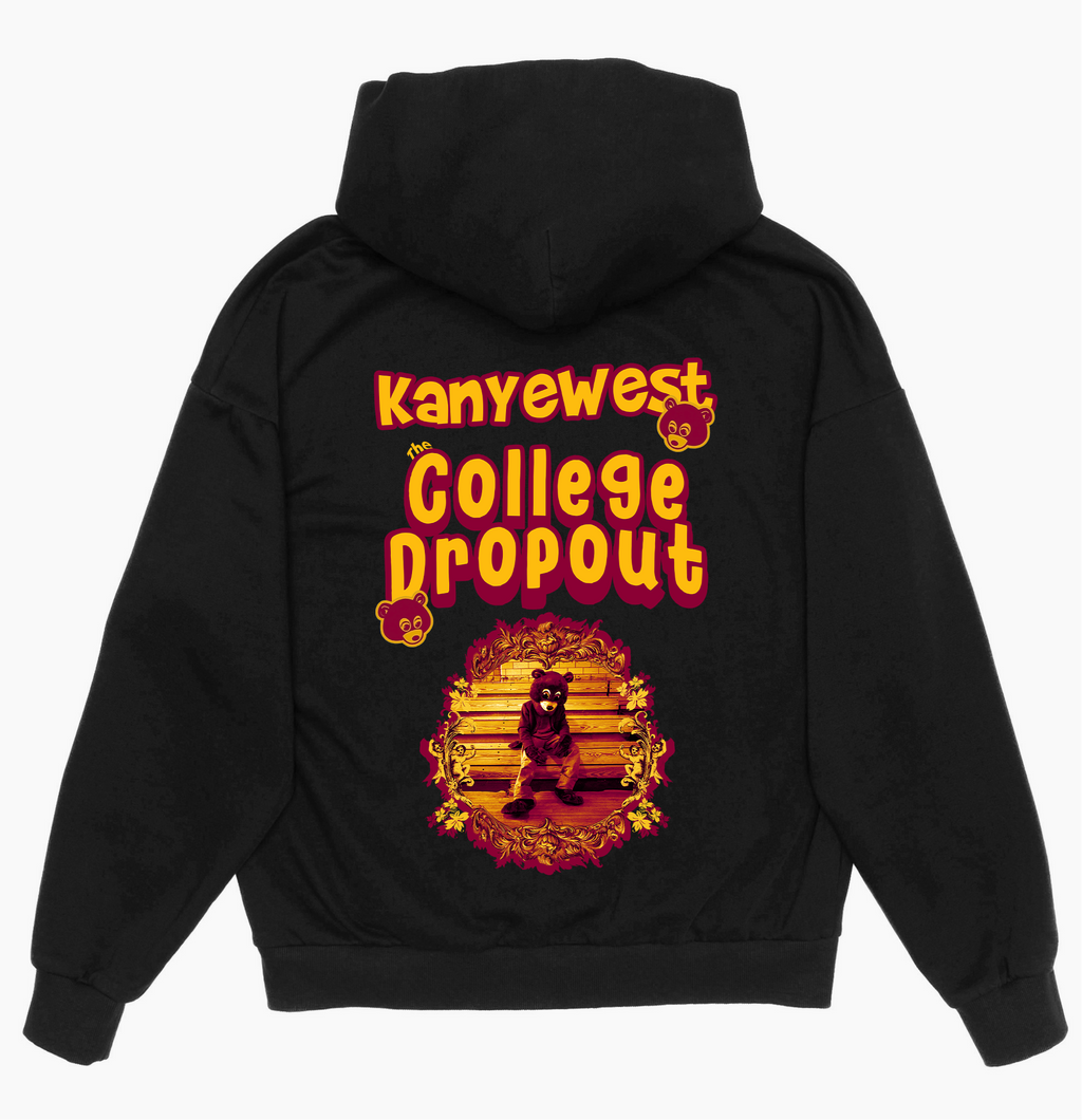 The College Dropout - Drop Shoulder Pullover Hoodie