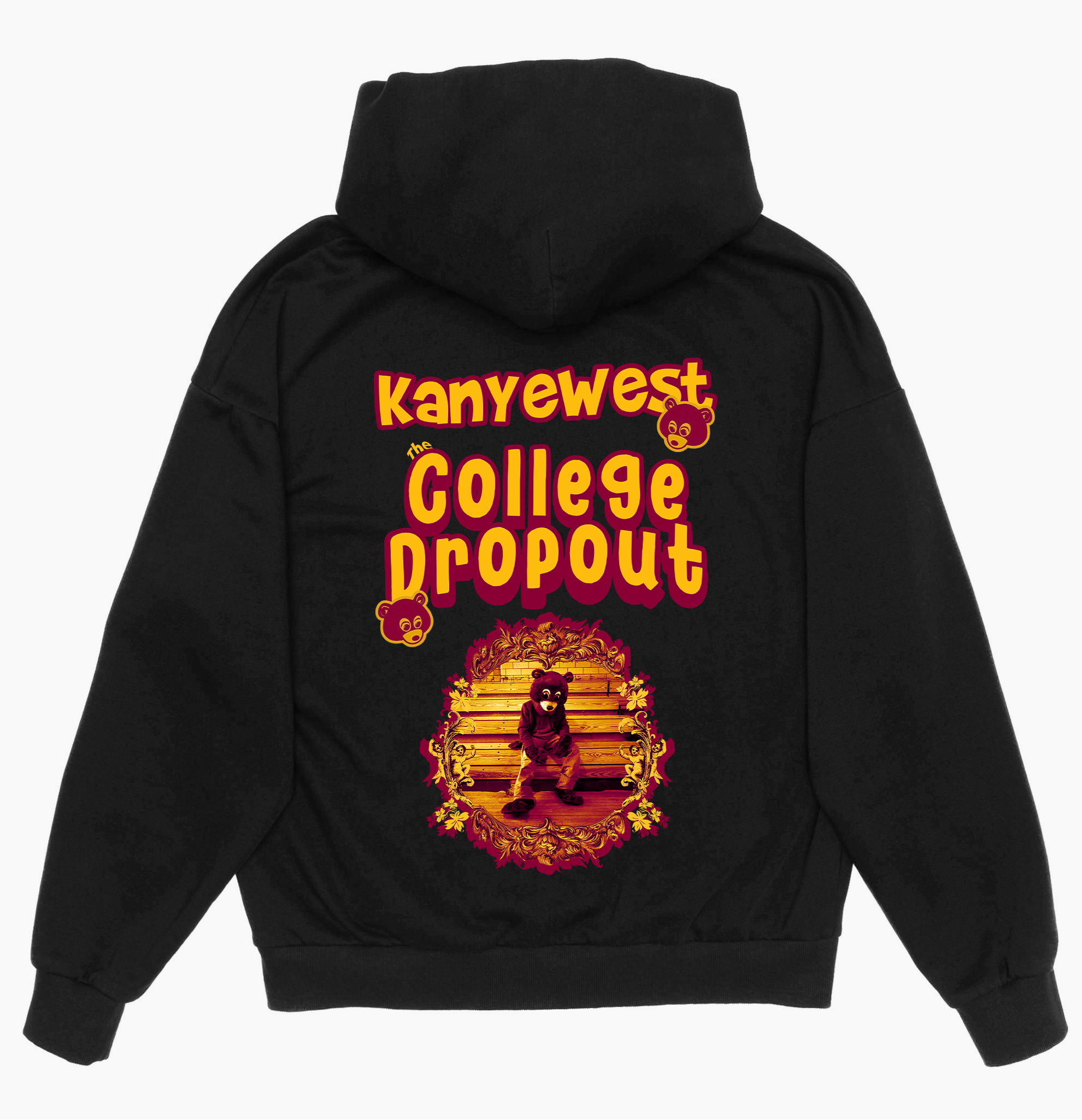The College Dropout - Drop Shoulder Pullover Hoodie