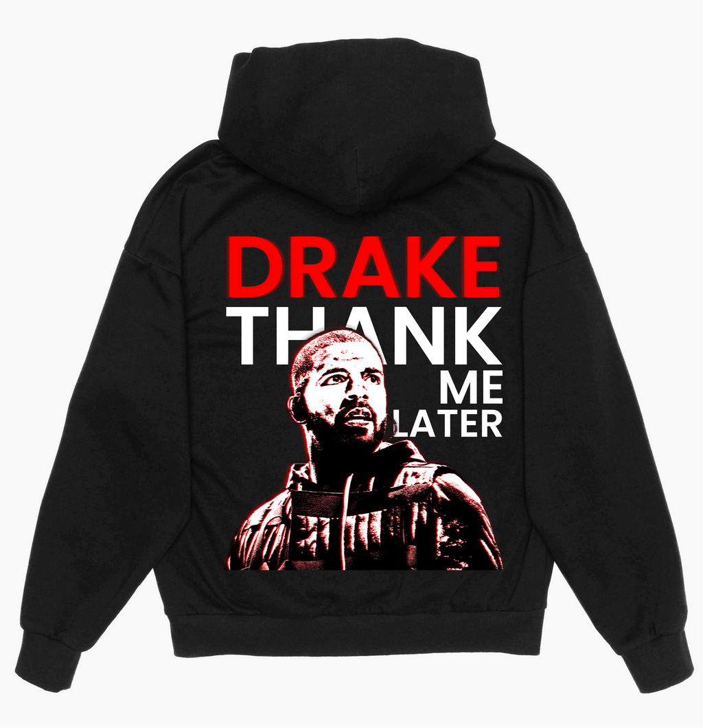 Thank Me Later - Drop Shoulder Pullover Hoodie