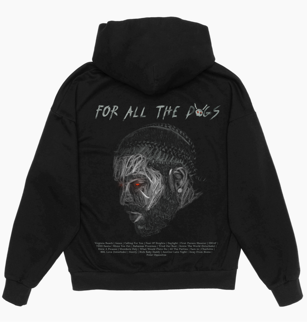 For All The Dogs - Drop Shoulder Pullover Hoodie